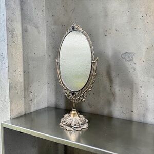 ORNATE VINTAGE-STYLE DOUBLE-SIDED VANITY MIRROR